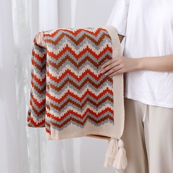 ⊕Μποέμ Πλεκτή Ταπισερί Κουβέρτα Κλιματισμού Κουβέρτα Υπνοδωματίου Κουβέρτα Κάλυμμα Καναπέ Κουβέρτα Μωρού Κουβέρτα B&B Κουβέρτα Κομοδίνο