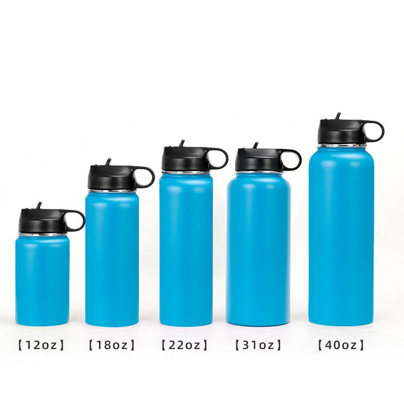 Dupla rétegű 32oz-os műanyag spray-es vízforraló rozsdamentes acél sport vízforraló kültéri nagy kapacitású vákuumtermosz határokon átnyúló külkereskedelemhez