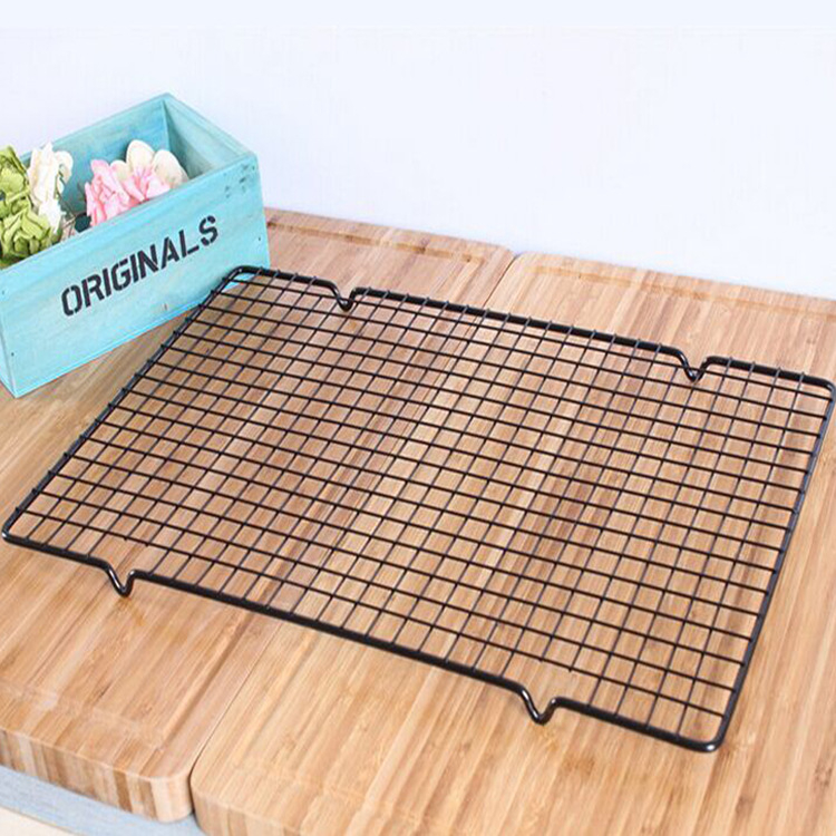 Instrumente de copt en-gros, suport de răcire pentru tort, suport de răcire pentru pâine, plasă de răcire neagră 40 x 25