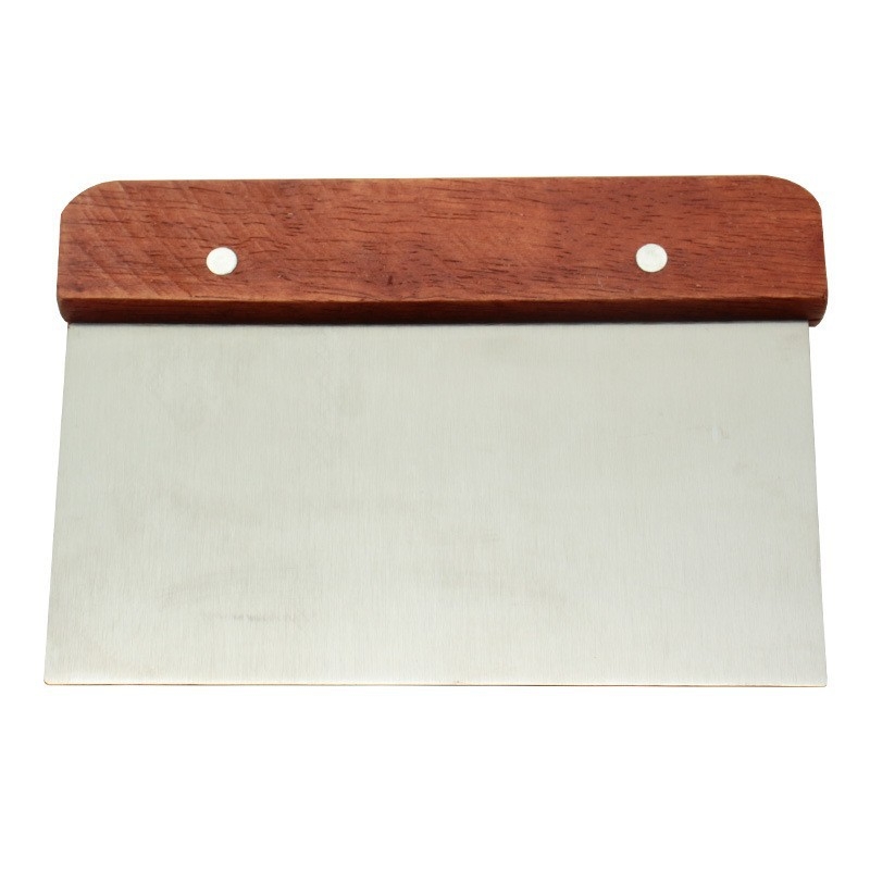 Nerūdijančio plieno makaronų pjaustytuvas su medine rankena, dešros milteliai, miltų grandiklis, pyrago grandiklis, tešlos pjaustymo peilis, muilo peilis, daugiafunkcis daržovių pjaustymui