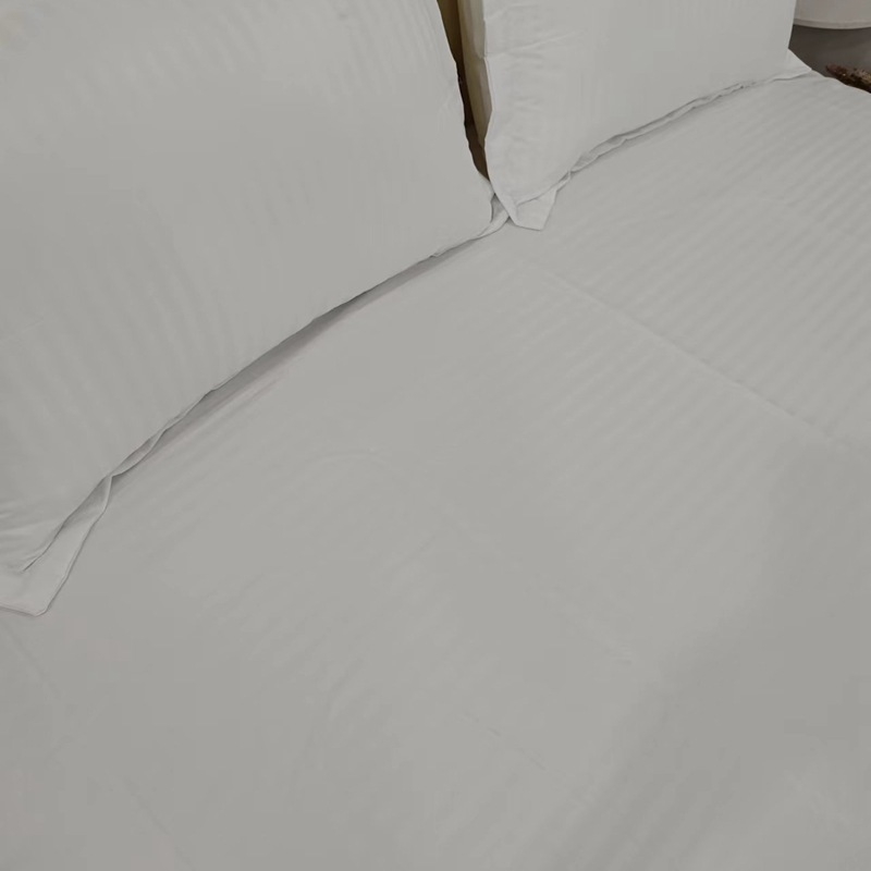 Cb # Viešbučio grynos spalvos lovos paklodės, keturių dalių antklodės užvalkalų komplektas, balta medvilnė, nakvynė ir pusryčiai, 1,5 m, 1,8 m, 2 m metrų patalynė