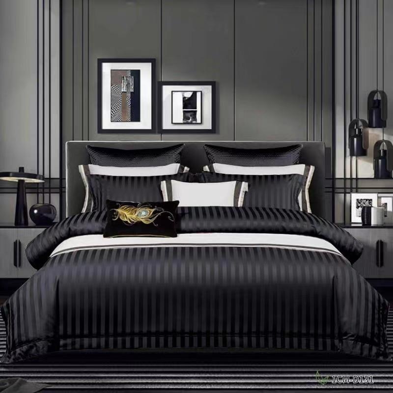 Cb # Viešbučio grynos spalvos lovos paklodės, keturių dalių antklodės užvalkalų komplektas, balta medvilnė, nakvynė ir pusryčiai, 1,5 m, 1,8 m, 2 m metrų patalynė