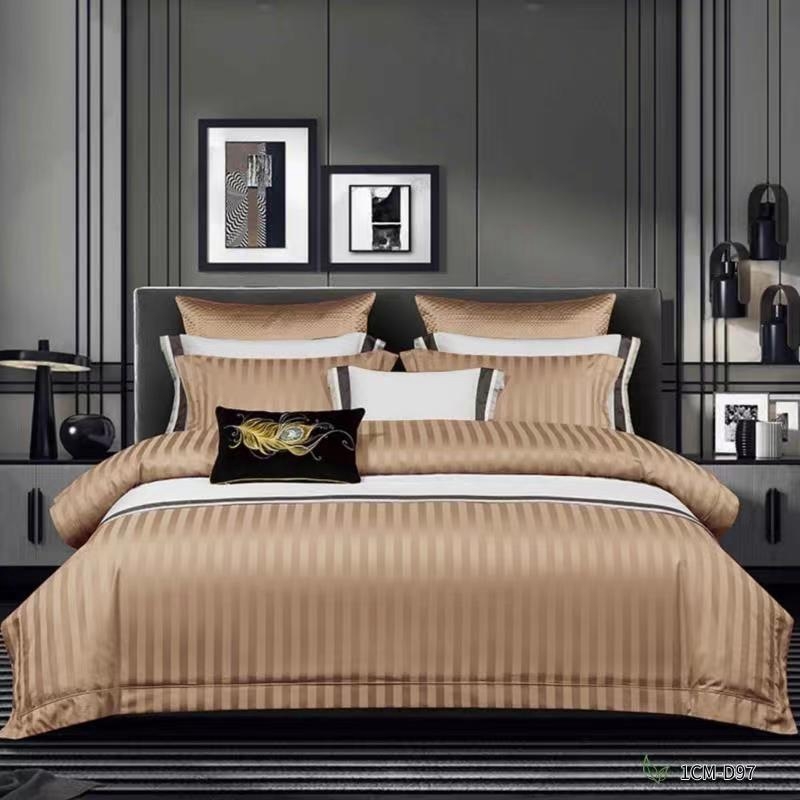 Cb # Viešbučio grynos spalvos lovos paklodės, keturių dalių antklodės užvalkalų komplektas, balta medvilnė, nakvynė ir pusryčiai, 1,5 m, 1,8 m, 2 m metrų patalynė