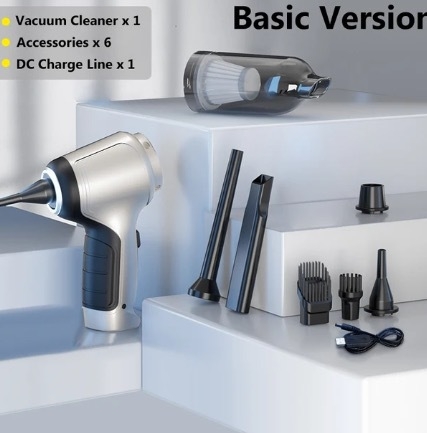 Automobilinis belaidis dulkių siurblys daugiafunkcis galingas pūtimo siurbimas buitinis mažas siurbimas rankinis didelės galios pūstuvas dulkėms