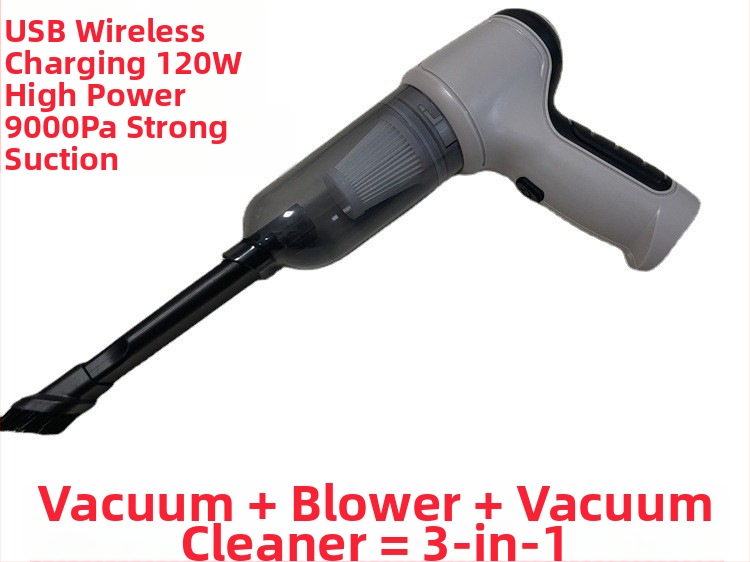 Automobilinis belaidis dulkių siurblys daugiafunkcis galingas pūtimo siurbimas buitinis mažas siurbimas rankinis didelės galios pūstuvas dulkėms