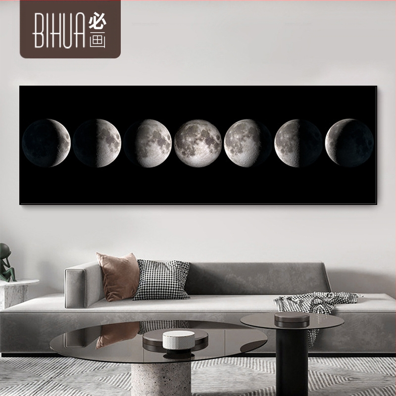 ALLIKAS tehase seinamaaling dekoratiivmaaling elutuba nordic rippmaaling mustvalge kuu kristall portselanimaal hotellituba voodipeo värv