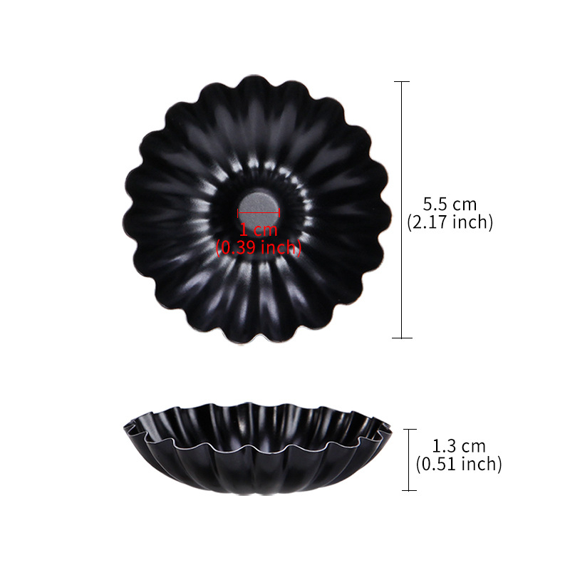 Study Chef piiriülesed krüsanteemimunakoogivormid, koogivorm, munakoogi pudinguvorm, koogivorm