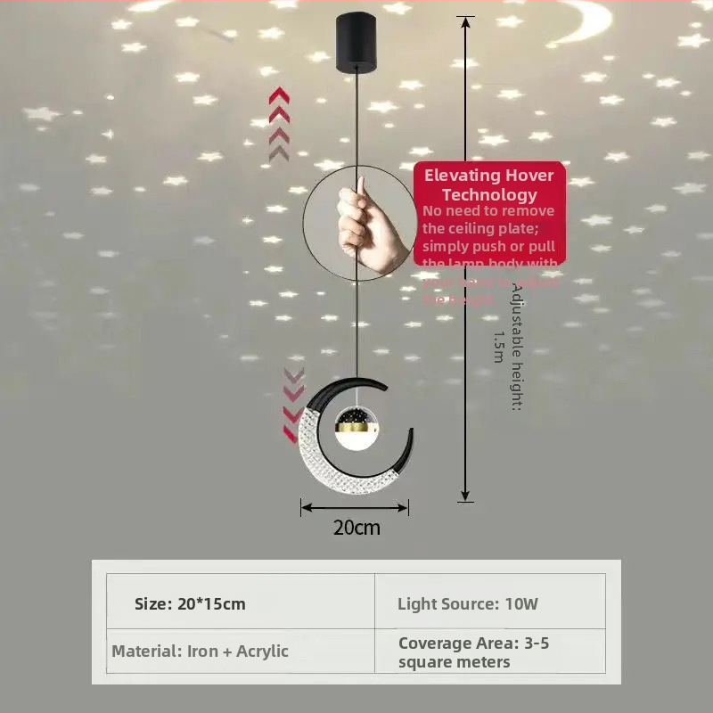 Ööküllühtri tõstmine Interneti tähistaja elutuba söögituba väike lühter 2023 uus magamistoa öölambi lühter