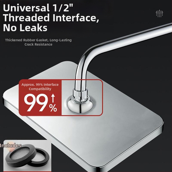 [Padidinti viršutinį purškimą] Slėginio vandens išleidimo anga Didelis viršutinis purškimas Vonios kambario maudymosi dušas Gėlės Džiovinimo dušo galvutės kostiumas