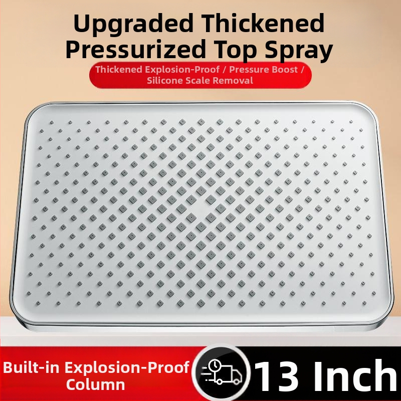 [Padidinti viršutinį purškimą] Slėginio vandens išleidimo anga Didelis viršutinis purškimas Vonios kambario maudymosi dušas Gėlės Džiovinimo dušo galvutės kostiumas