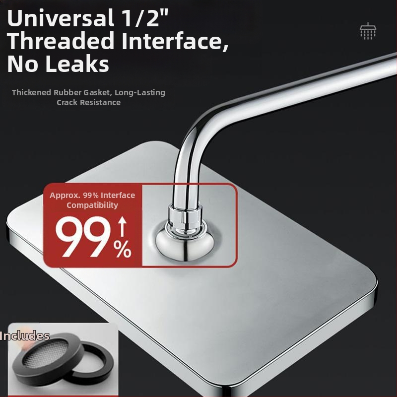 [Padidinti viršutinį purškimą] Slėginio vandens išleidimo anga Didelis viršutinis purškimas Vonios kambario maudymosi dušas Gėlės Džiovinimo dušo galvutės kostiumas