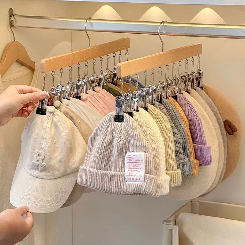 Cârlig de depozitare din lemn Gangbo, multifuncțional, umed și uscat, pentru dulap, cu cârlig, pentru depozitarea lenjeriei intime, artefact pentru casă