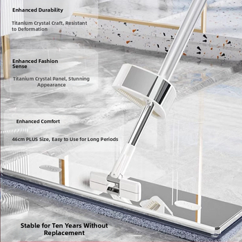 2024 Uus titaankristallist lame mopp käsitsi pesemisvaba majapidamismopi puhastamiseks laisk mopi artefakt Mop Mop Mop Mop tööjõudu säästev