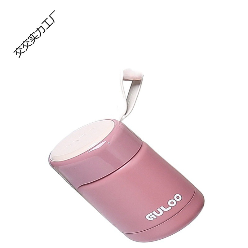 Termoszpohár, női, nagy értékű, irodai, párolt zabkása, leves, reggeli, széles, nagy átmérőjű, 304 rozsdamentes acél ivóvíz