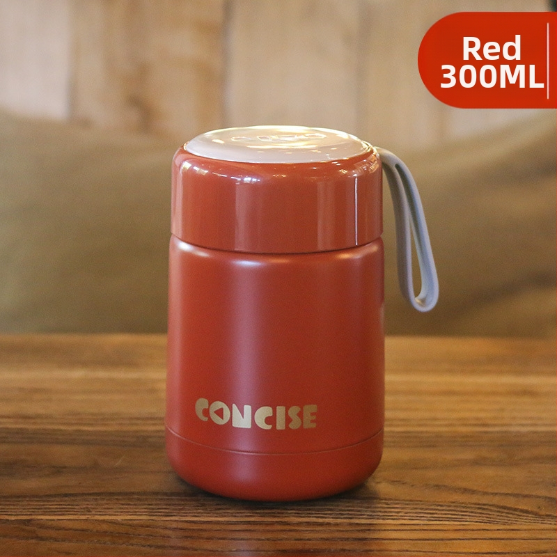 Termoszpohár, női, nagy értékű, irodai, párolt zabkása, leves, reggeli, széles, nagy átmérőjű, 304 rozsdamentes acél ivóvíz