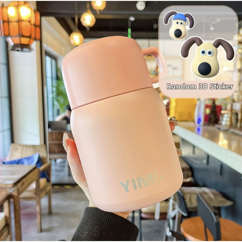 Termoszpohár, női, nagy értékű, irodai, párolt zabkása, leves, reggeli, széles, nagy átmérőjű, 304 rozsdamentes acél ivóvíz