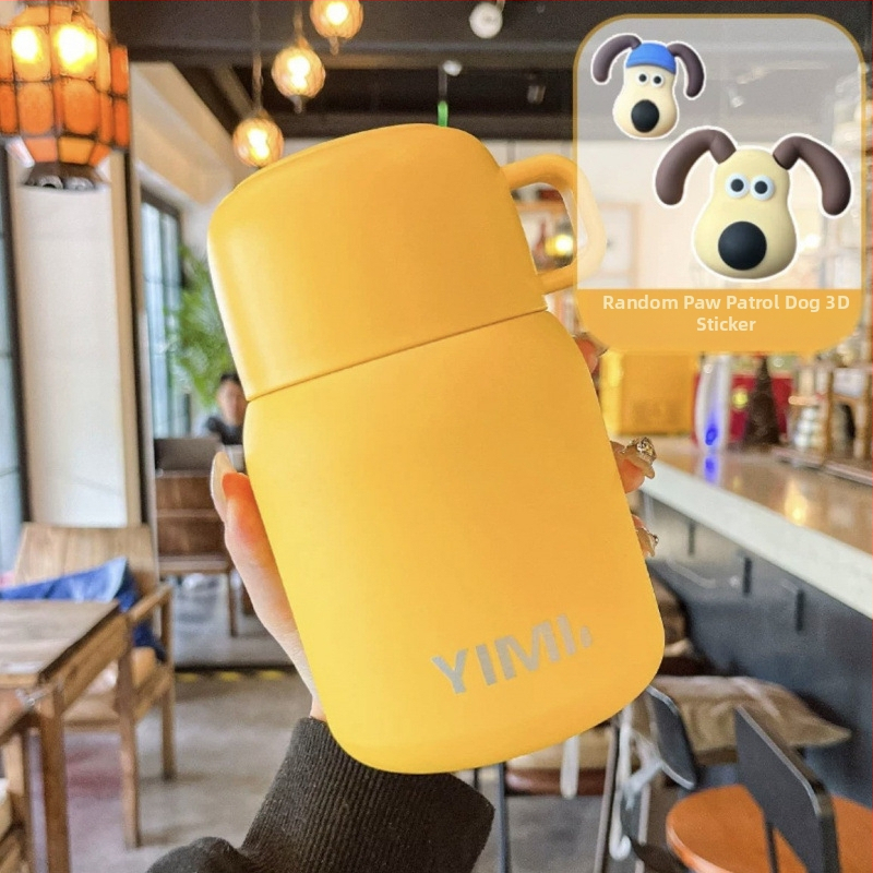 Termoszpohár, női, nagy értékű, irodai, párolt zabkása, leves, reggeli, széles, nagy átmérőjű, 304 rozsdamentes acél ivóvíz