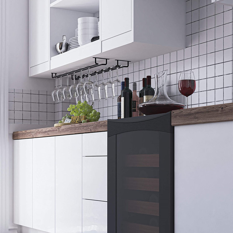 Vienvietis kūrybingas apverstas vyno puodelių laikiklis virtuvinis puodelių laikiklis apverstas puodelių laikiklis buitinis vyno spintelės baro pakabinamas puodelių laikiklis