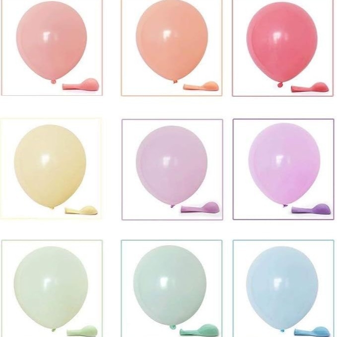 Hulgimüük 10-tollised 2,2 g makroonlateksist õhupallid pulmaruumi paigutuse sünnipäevapeo kaunistamiseks pulma makroonõhupallid