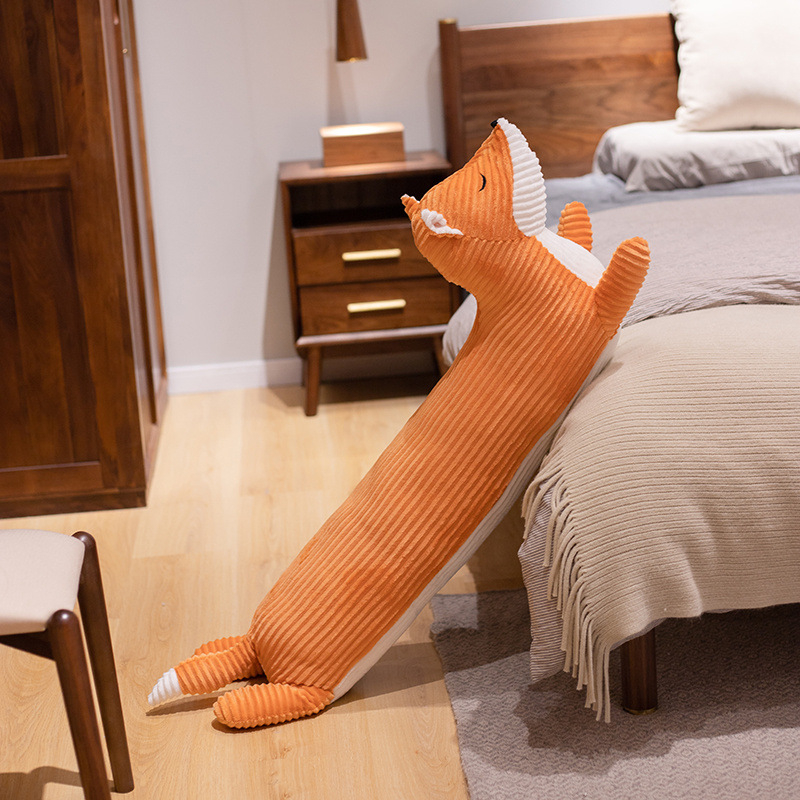 Barna aranyos kolbászos kutya hosszú kanapé lakberendezési párna baba plüssjáték panda husky baba