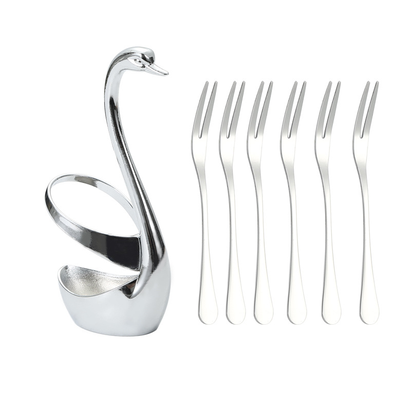 Cinko lydinio „Cynus“ vaisių šakučių organizatoriaus stalo įrankių stovas, restorano, viešbučio dekoravimo stalo įrankių laikymo stovas