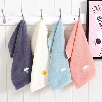 Medvilninis vaikiškas rankšluostis veidui, sugeriantis, mielas mažas rankšluostis, mokinio, darželinuko, kūdikio, veido rankšluostis, kategorija A, didmeninė prekyba