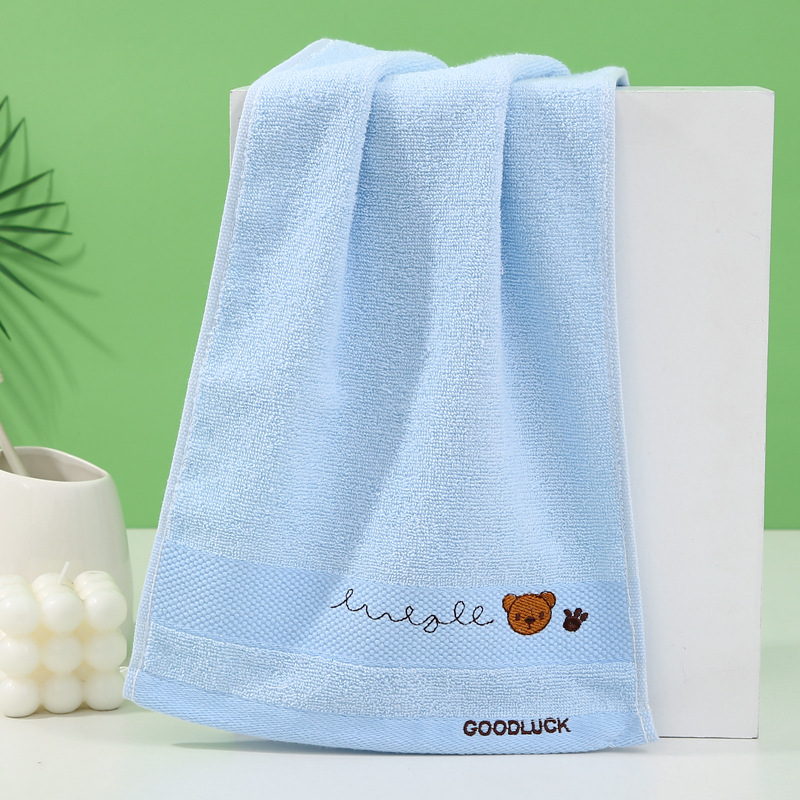 Medvilninis vaikiškas rankšluostis veidui, sugeriantis, mielas mažas rankšluostis, mokinio, darželinuko, kūdikio, veido rankšluostis, kategorija A, didmeninė prekyba