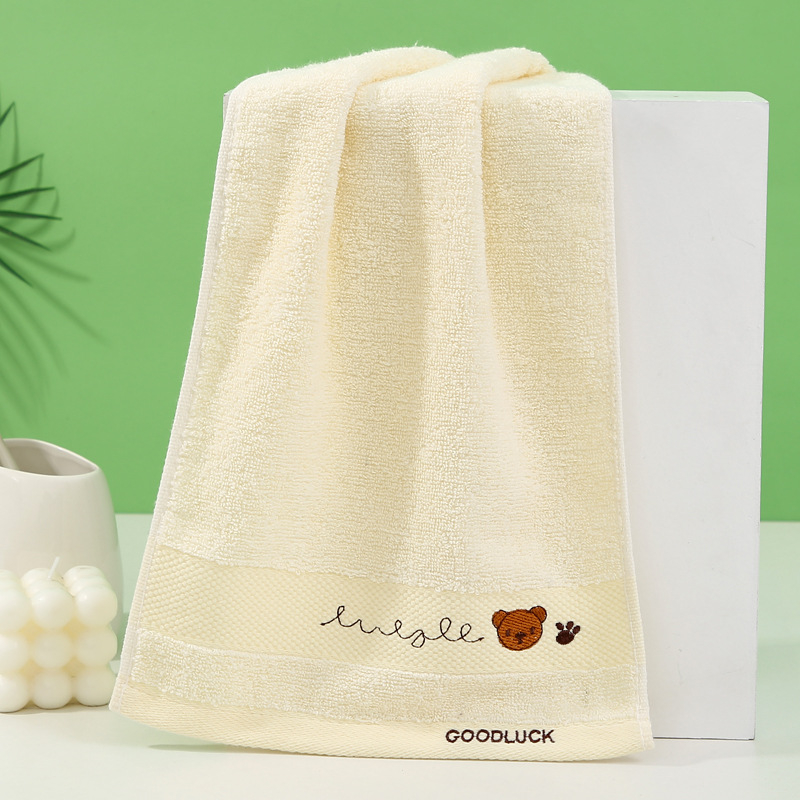 Medvilninis vaikiškas rankšluostis veidui, sugeriantis, mielas mažas rankšluostis, mokinio, darželinuko, kūdikio, veido rankšluostis, kategorija A, didmeninė prekyba