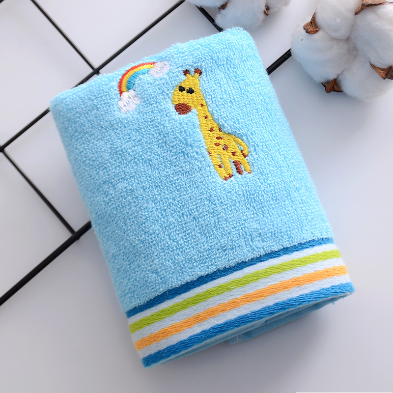 Medvilninis vaikiškas rankšluostis veidui, sugeriantis, mielas mažas rankšluostis, mokinio, darželinuko, kūdikio, veido rankšluostis, kategorija A, didmeninė prekyba