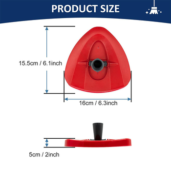 Προσαρμόσιμα αξεσουάρ περιστρεφόμενης σφουγγαρίστρας O-Cedar EasyWring, αξεσουάρ βάσης σφουγγαρίστρας με τριγωνικό καπάκι