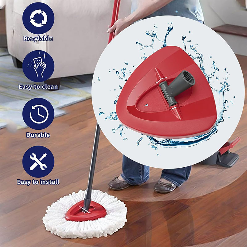 Трансгранични адаптивни O-Cedar EasyWring въртящи се аксесоари за моп триъгълна чиния капак аксесоари за моп основа