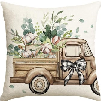 Amazon Xiyin temu comerț electronic transfrontalier casă nouă camion galben coș de bambus canapea cu flori lenjerie de birou îmbrățișare