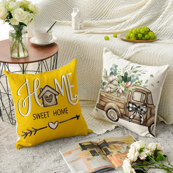 Amazon Xiyin temu διασυνοριακό ηλεκτρονικό εμπόριο νέο σπίτι κίτρινο φορτηγό μπαμπού καλάθι λουλούδι καναπές γραφείο λινό αγκαλιά