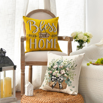 Amazon Xiyin temu διασυνοριακό ηλεκτρονικό εμπόριο νέο σπίτι κίτρινο φορτηγό μπαμπού καλάθι λουλούδι καναπές γραφείο λινό αγκαλιά