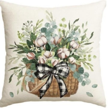 Amazon Xiyin temu comerț electronic transfrontalier casă nouă camion galben coș de bambus canapea cu flori lenjerie de birou îmbrățișare