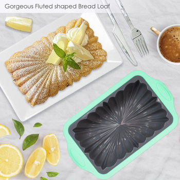 Νέο δίχρωμο πιάτο τοστ σιλικόνης με ατσάλινο δακτύλιο, μακρύ τετράγωνο σχήμα λουλουδιού, ταψί ψησίματος κέικ, εργαλεία ψησίματος, πιάτο τοστ, καλούπι κέικ