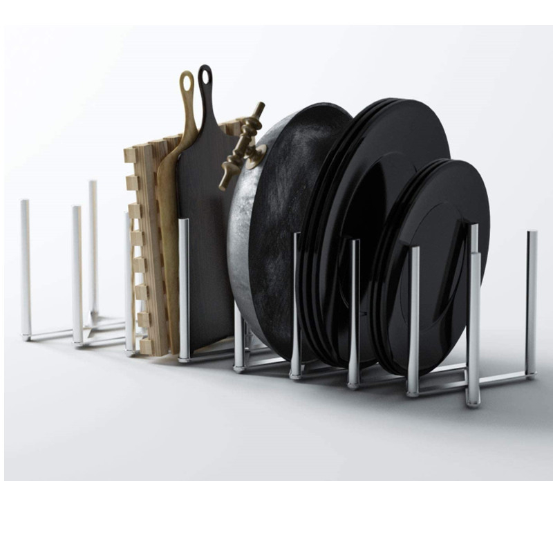 Прибираща се сгъваема стойка за тенджери от неръждаема стомана, стенна стойка за лъжици, шпатула, кука за палта, многофункционална на склад