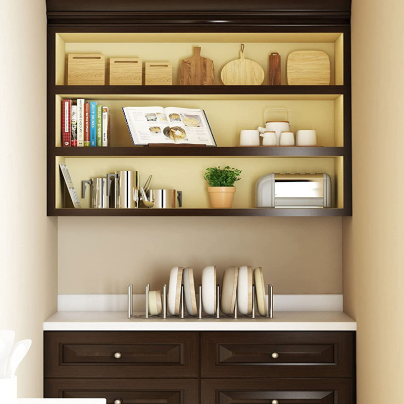 Прибираща се сгъваема стойка за тенджери от неръждаема стомана, стенна стойка за лъжици, шпатула, кука за палта, многофункционална на склад