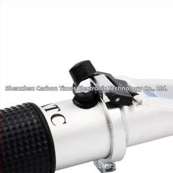 Високопрецизен 0-80% удобен ръчен рефрактометър за измерване на концентрацията на етанол и алкохол, инструмент за измерване на алкохол