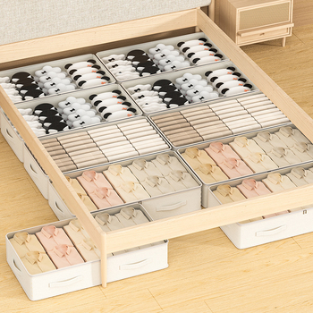 „Amazon“ naujas medvilnės ir lino lovos laikymo krepšys, permatomas drabužių antklodės žaislų organizatoriaus krepšys, patogus laikymo krepšys