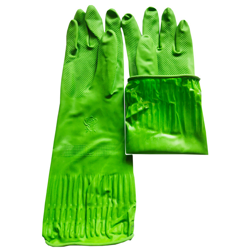 Indų plovimo pirštinės namams, ypač ilgos ir storos, vandeniui atsparios ir neslidžios guminės pirštinės virtuvės valymui ir automobilių plovimui namuose