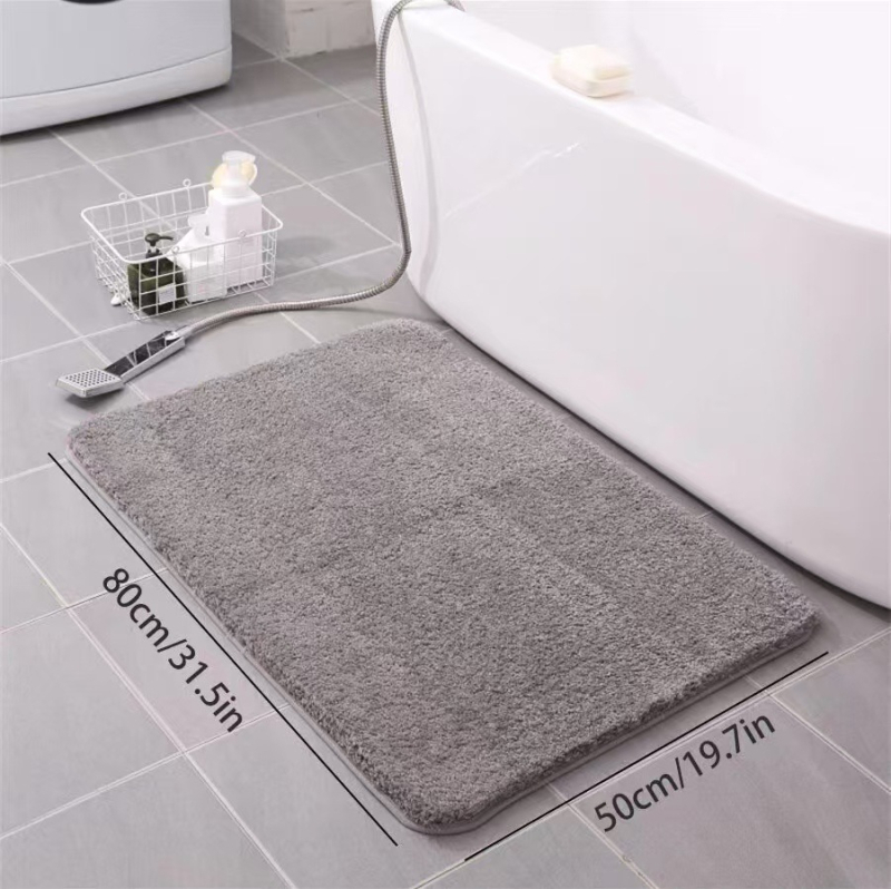 Piiriülene plush-põrandamatt ülipehme imav põrandamatt vannitoa põrandamatt majapidamise vannitoa uksematt tehase otsemüük