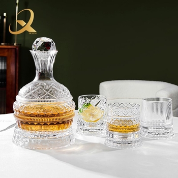 Csillag gyémánt forgó kristály dekantáló öltöny háztartási söröspohár whisky borospohár ajándék fény luxus bor öltöny