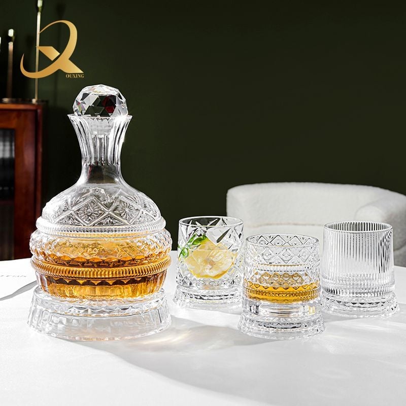 Csillag gyémánt forgó kristály dekantáló öltöny háztartási söröspohár whisky borospohár ajándék fény luxus bor öltöny