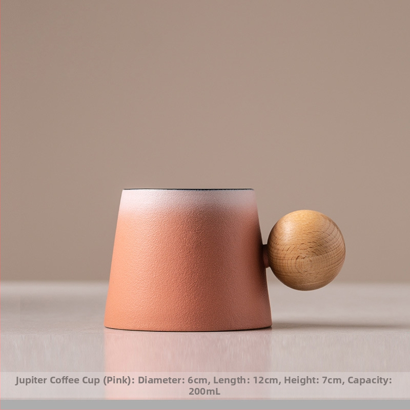 Csésze kerámia latte kávéscsészével és csészealjjal, kreatív délutáni teás bögre, kis, finom háztartási tejes reggelizőpohár