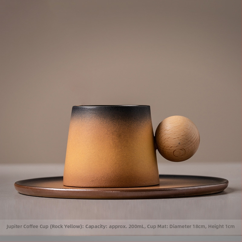 Csésze kerámia latte kávéscsészével és csészealjjal, kreatív délutáni teás bögre, kis, finom háztartási tejes reggelizőpohár