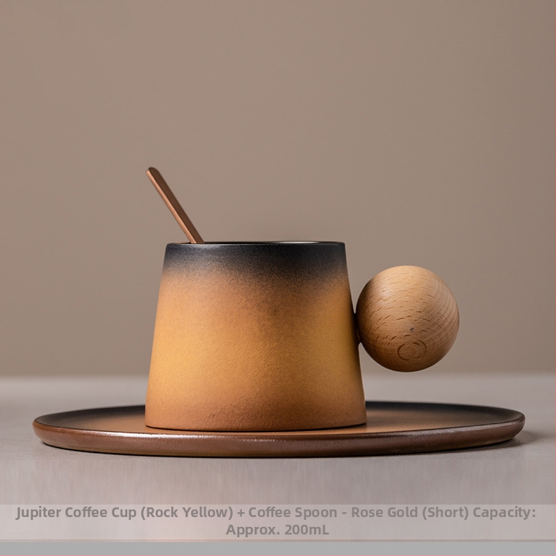 Csésze kerámia latte kávéscsészével és csészealjjal, kreatív délutáni teás bögre, kis, finom háztartási tejes reggelizőpohár