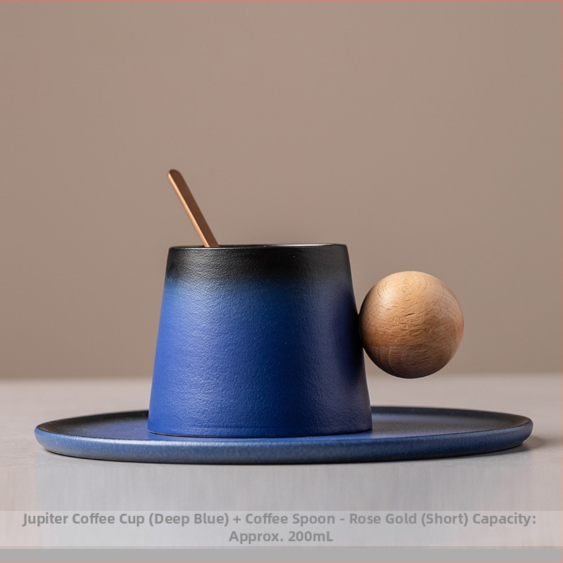 Csésze kerámia latte kávéscsészével és csészealjjal, kreatív délutáni teás bögre, kis, finom háztartási tejes reggelizőpohár