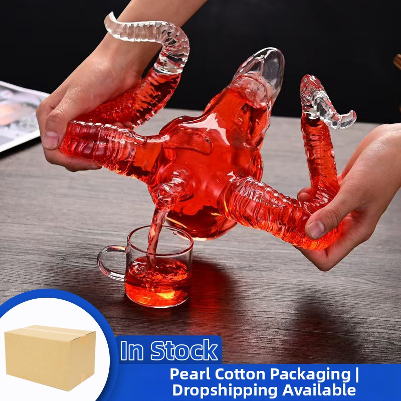 Juhfej modellező kézműves borosüveg ginzeng borosüveg dekantáló gyári nagykereskedelem 800ml nettó vörös ördög vastag hőálló