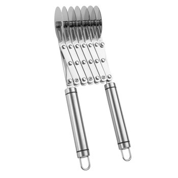 Μαχαίρι πίτσας από ανοξείδωτο ατσάλι με μαύρη λαβή, ταλαντωτής, μαχαίρι τηγανητής λωρίδας πολλαπλών τροχών, μαχαίρι πίτσας με πέντε τροχούς, μαχαίρι κυλίνδρου, εργαλεία κουζίνας